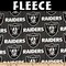 Licensed NFL Las Vegas Raiders Pinstripe Fleece 6243-D Fabric by the Yard